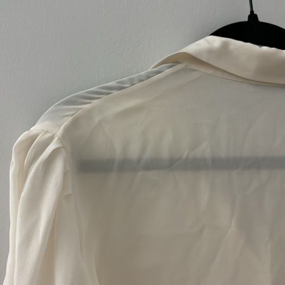 Prada silk cream button down shirt - Picture 6 of 7